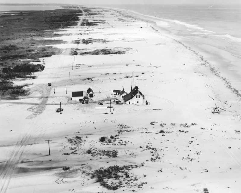 The Indian River Lifesaving Station along Route 1 near Indian River Inlet is surrounded by sand. SOURCE DELAWARE DEPARTMENT OF TRANSPORTATION